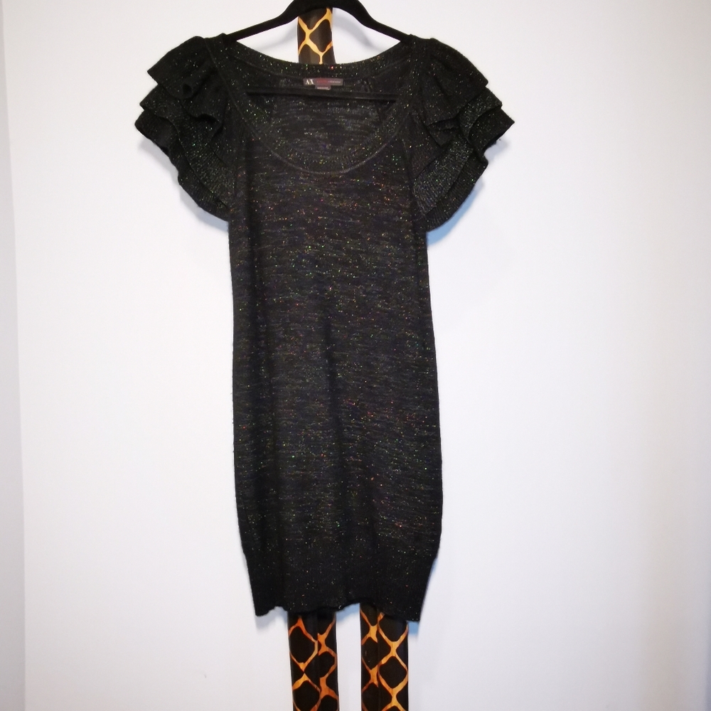 Armani exchange sparkly EUC sweater dress